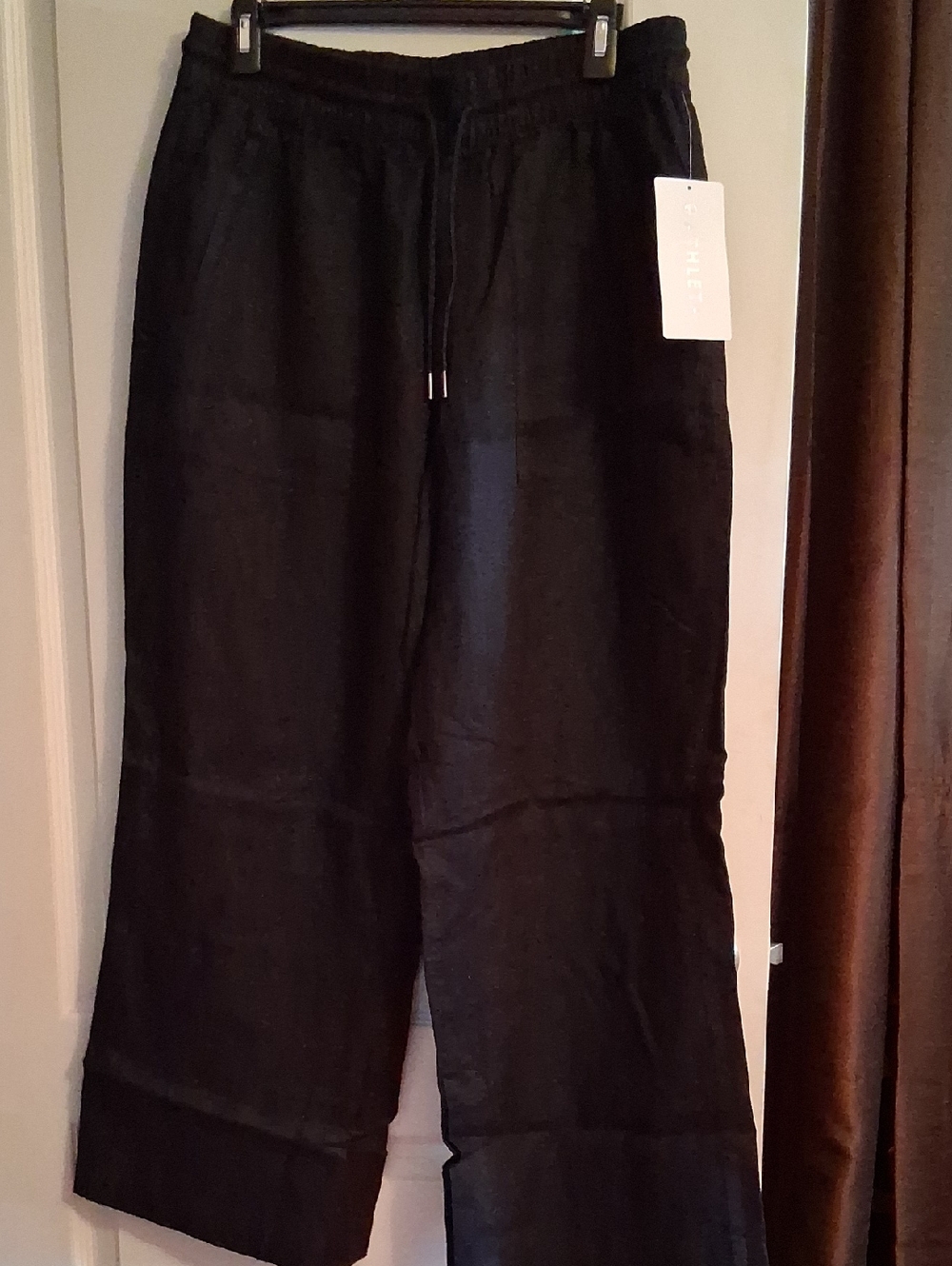 Womens Brand New With Tags Athleta Linen Drawstring Pants